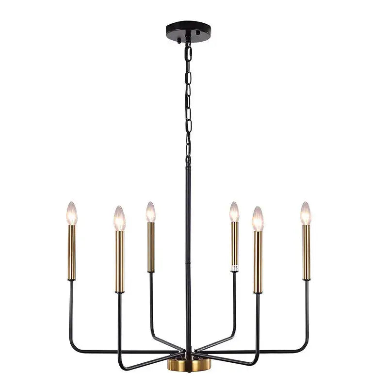 Silver Iron Candle Chandelier