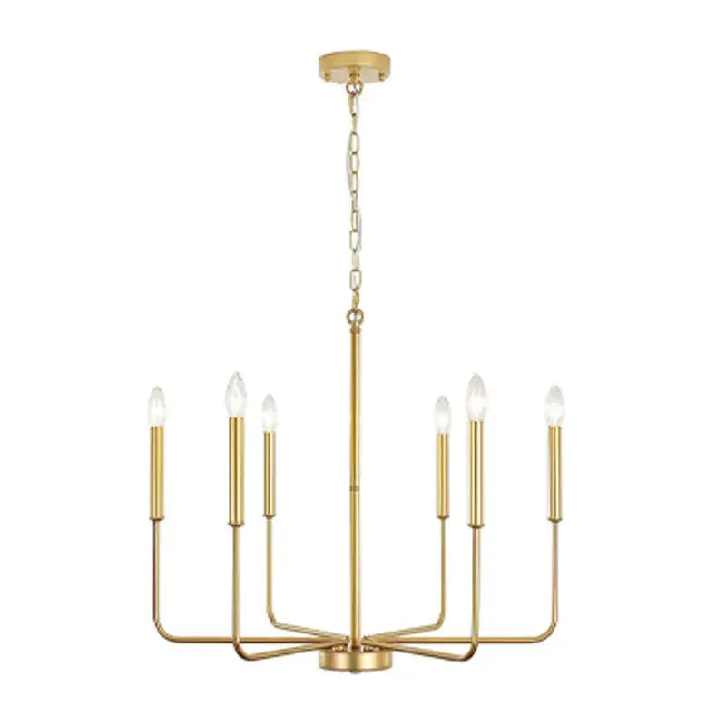 Silver Iron Candle Chandelier