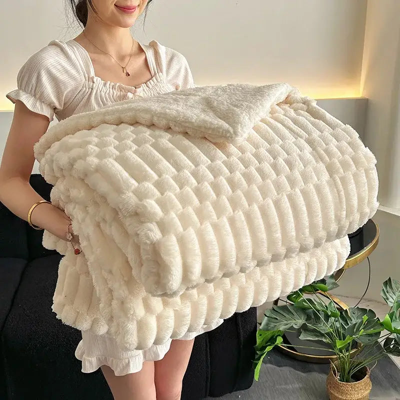 Lamb Plush Throw Blanket