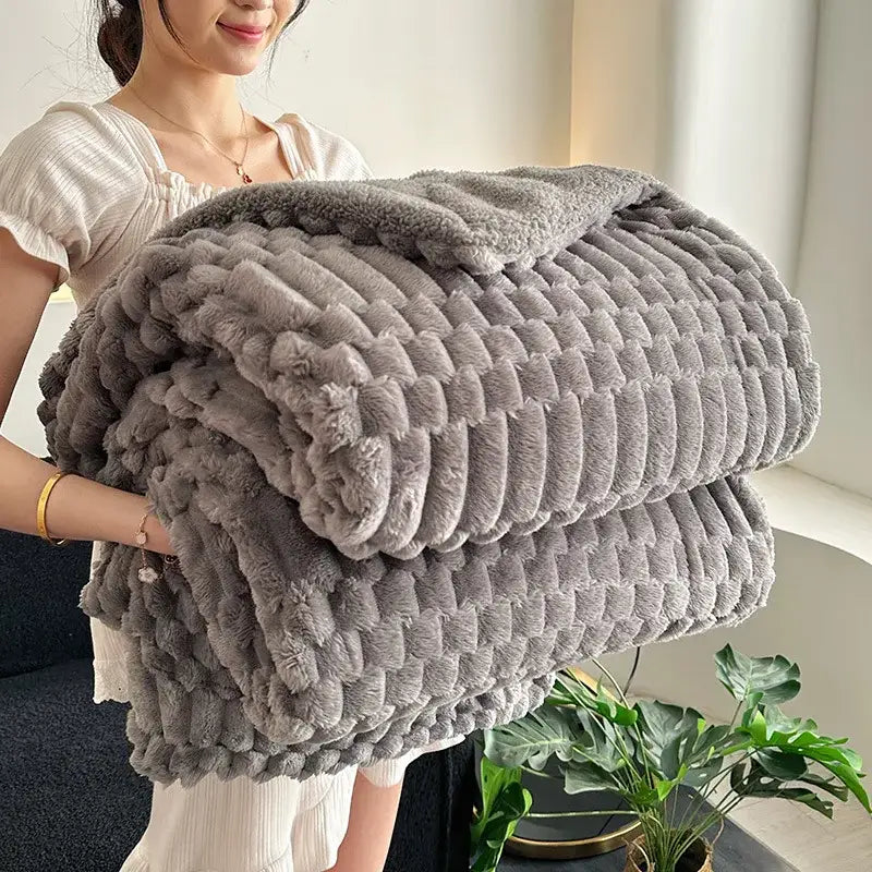 Lamb Plush Throw Blanket