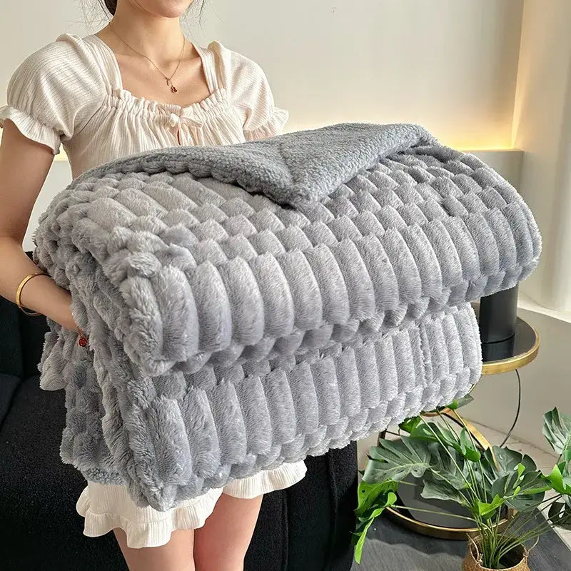 Lamb Plush Throw Blanket