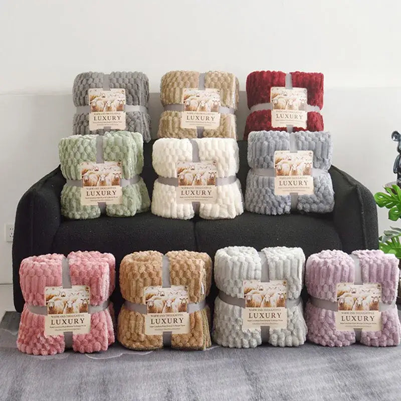 Lamb Plush Throw Blanket