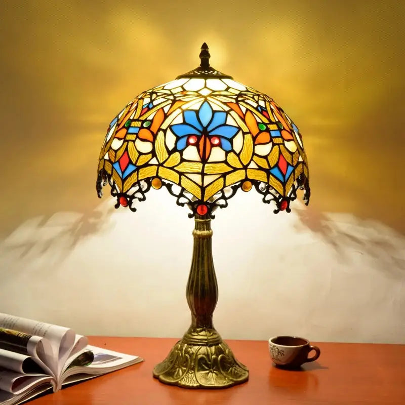Dragonfly Stained Glass Lamp