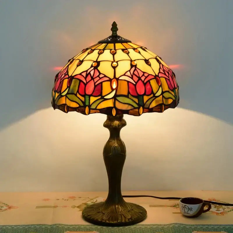 Dragonfly Stained Glass Lamp