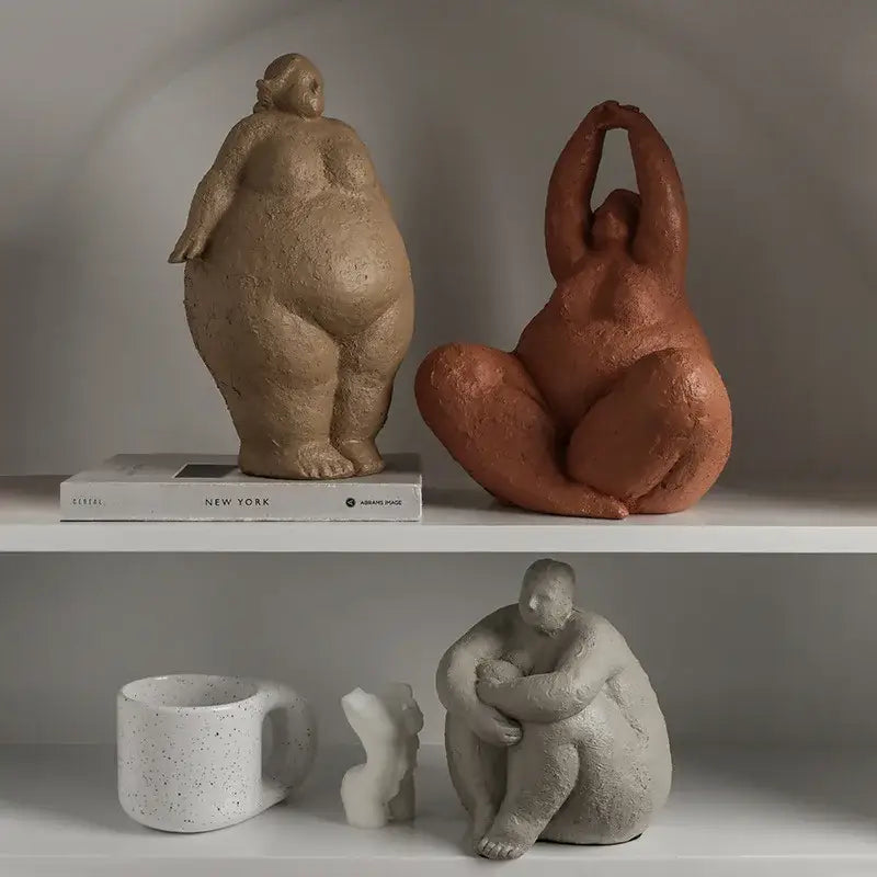 Earthy Yoga Figure Set