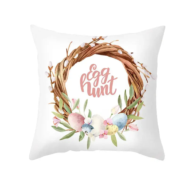 Floral Rabbit Pillowcase