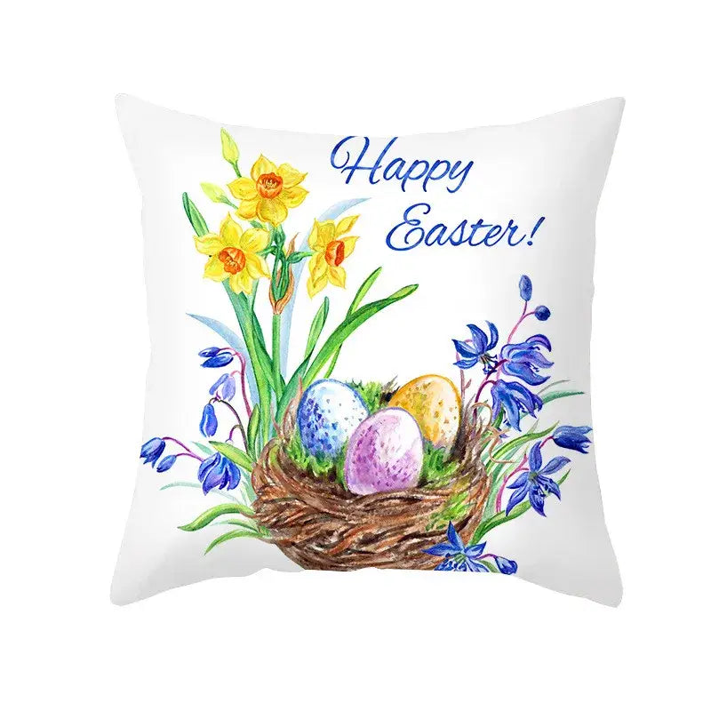 Floral Rabbit Pillowcase