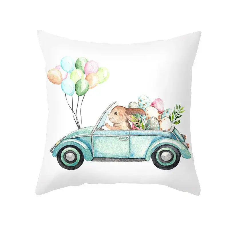 Floral Rabbit Pillowcase