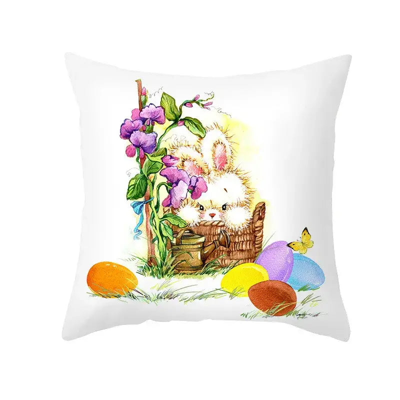 Floral Rabbit Pillowcase