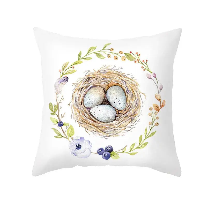 Floral Rabbit Pillowcase