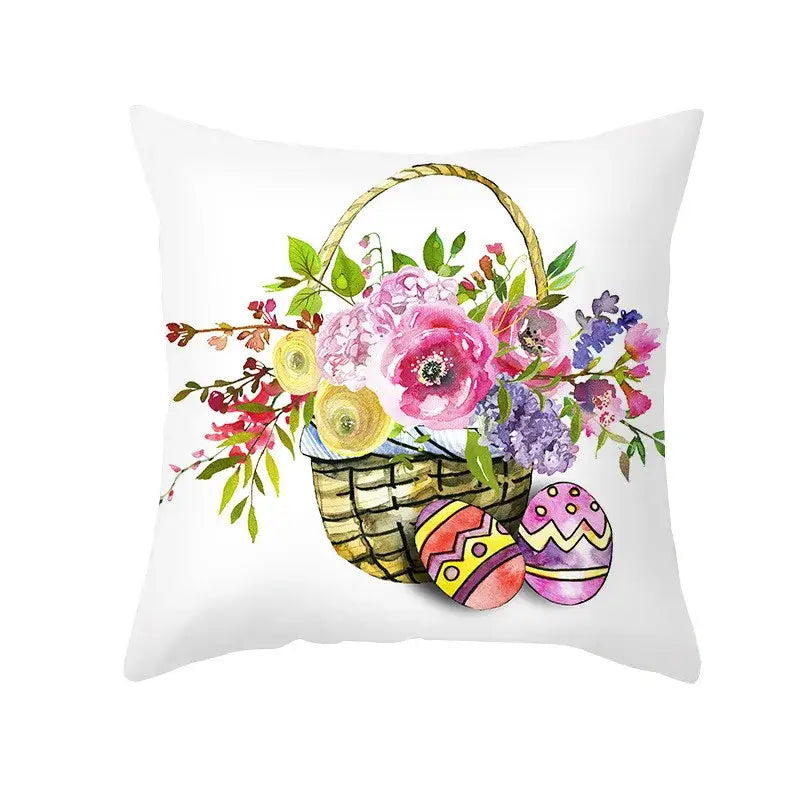 Floral Rabbit Pillowcase