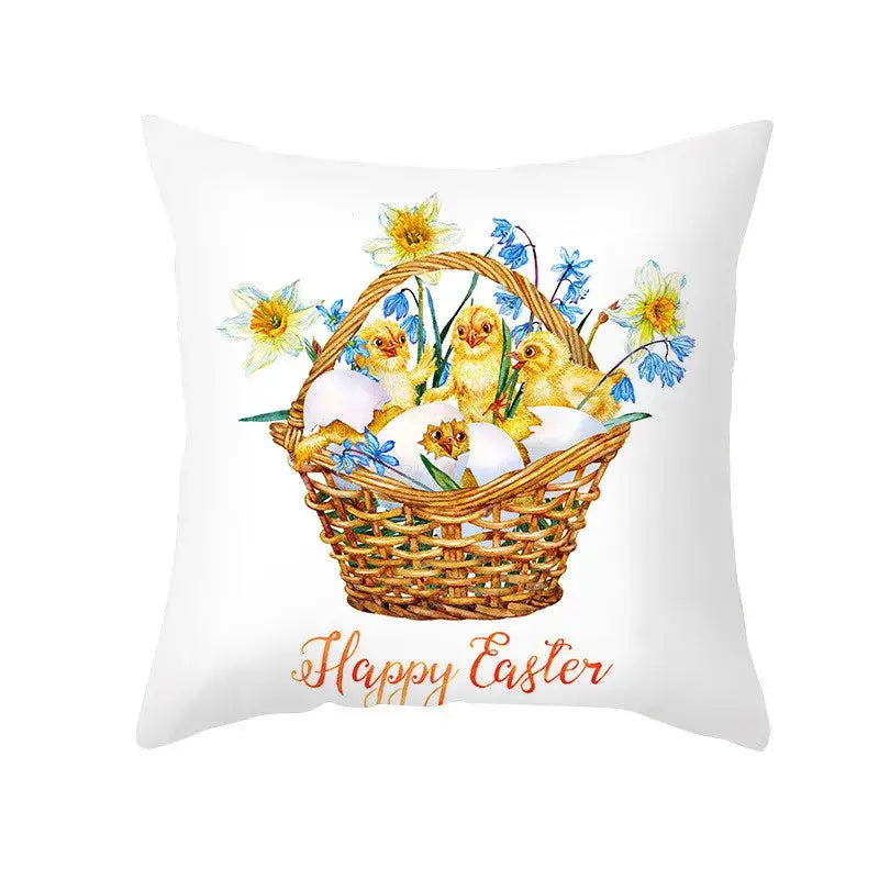 Floral Rabbit Pillowcase