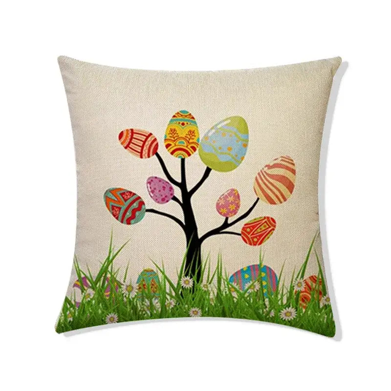 Linen Rabbit Pillowcase Set
