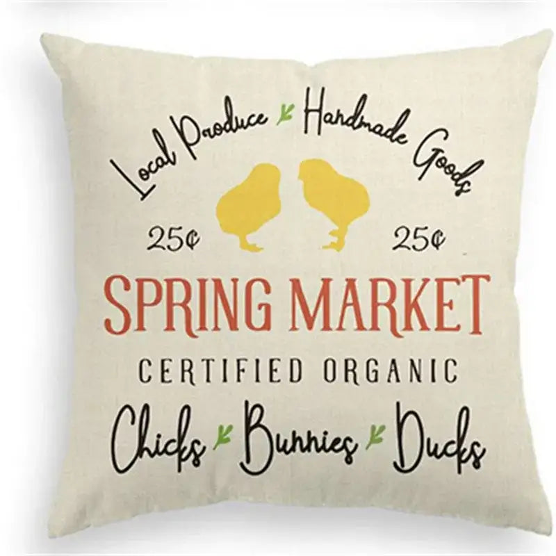 Linen Rabbit Pillowcase Set