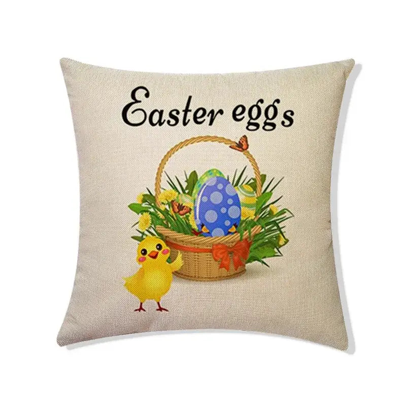 Linen Rabbit Pillowcase Set