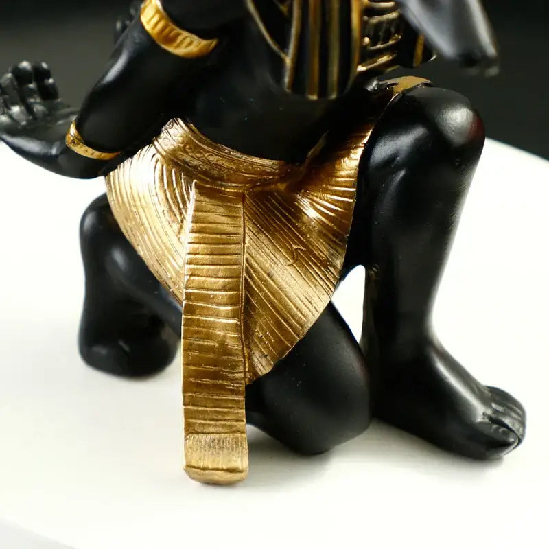 Black Gold Cat Wine Rack