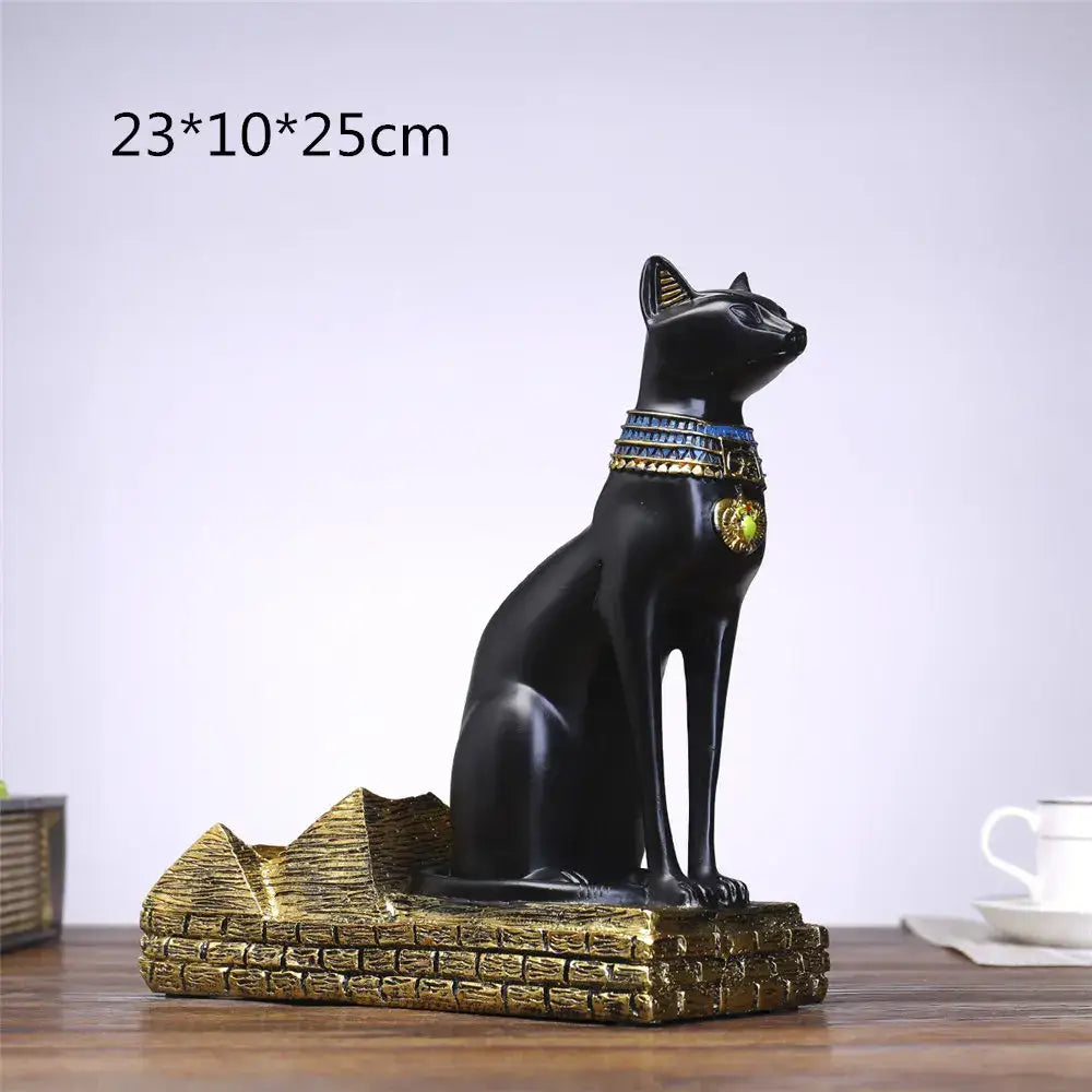Black Gold Cat Bottle Holder