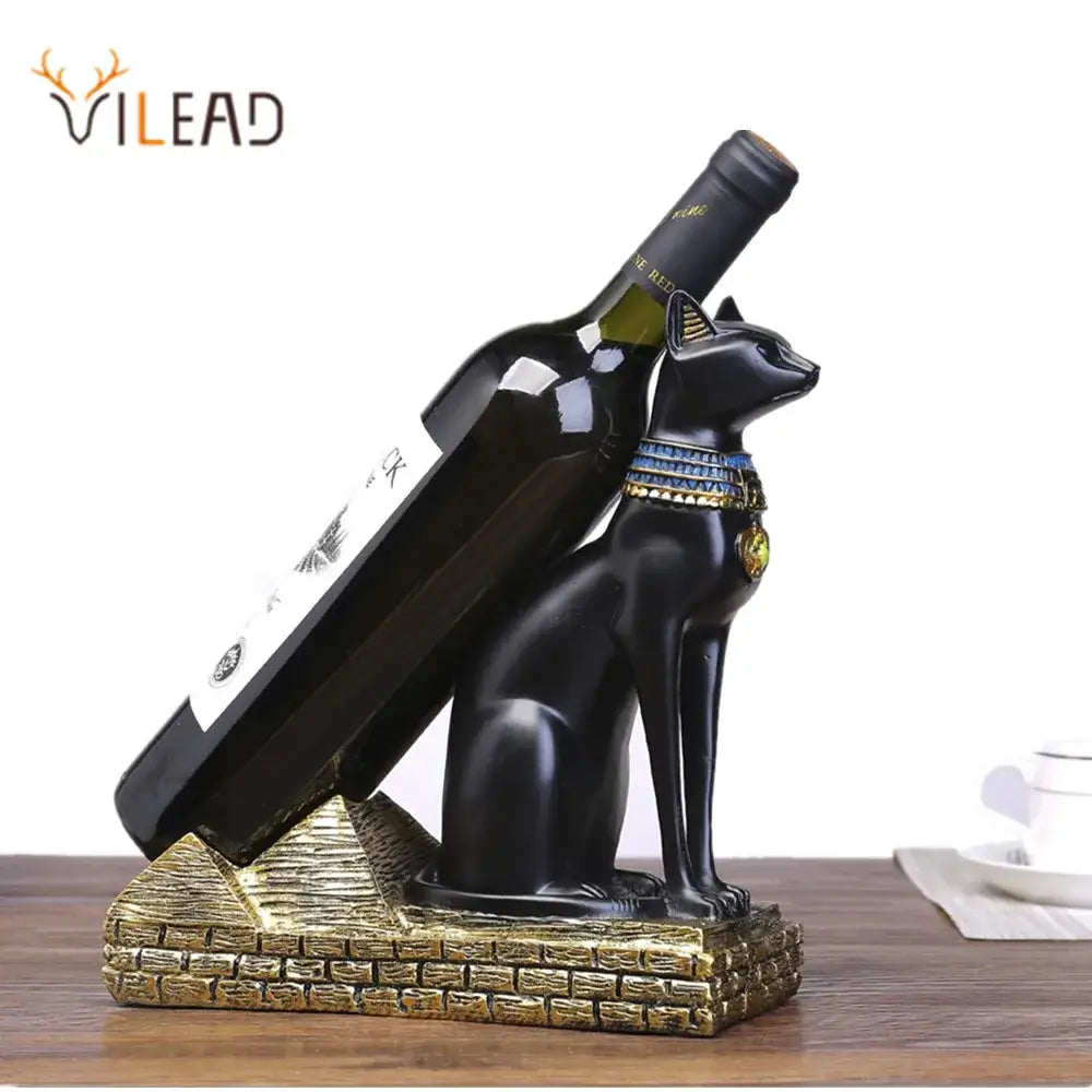 Black Gold Cat Bottle Holder
