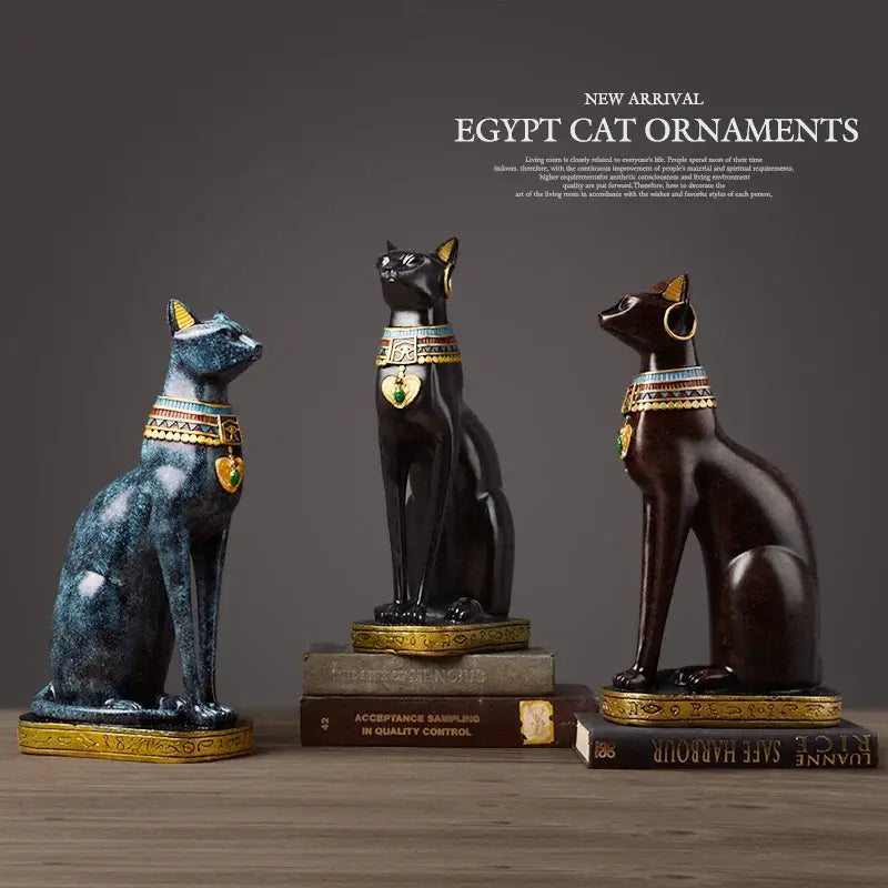 Resin Cat Figurine Set