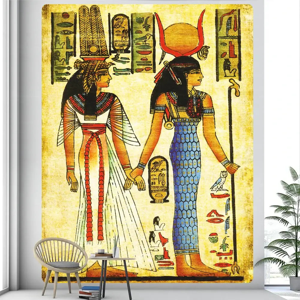 Green Anubis Psychedelic Tapestry