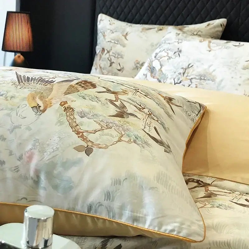 Bird Floral Cotton Bedding