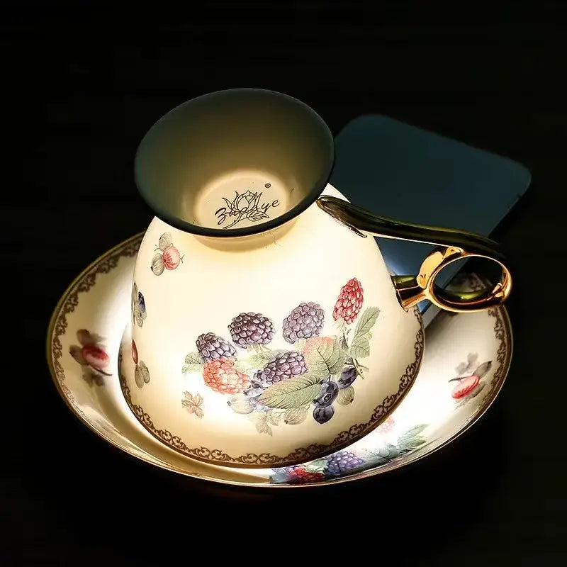 Black Ceramic Tea Set