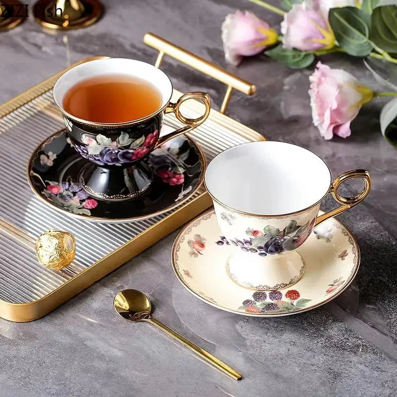 Black Ceramic Tea Set