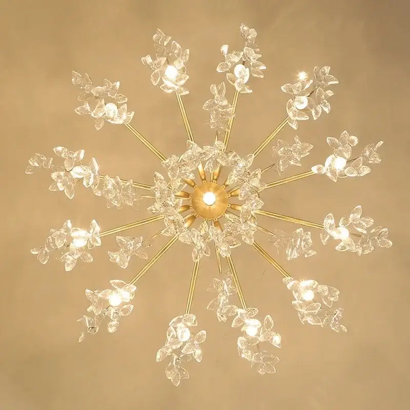 Black Round Crystal Chandelier