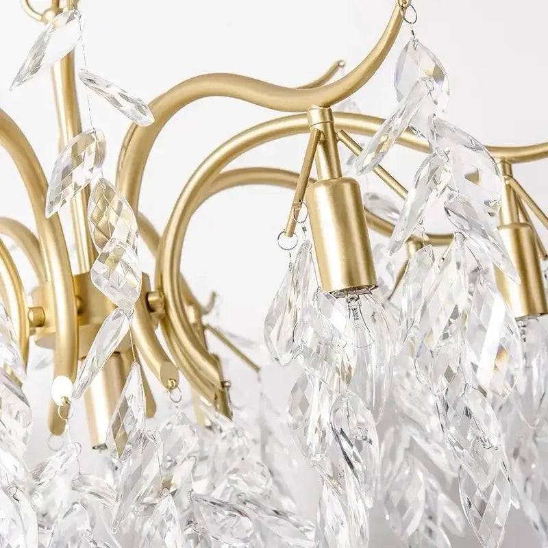 Black Round Crystal Chandelier