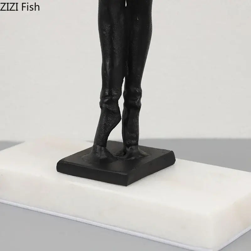 Gold Ballerina Sculpture