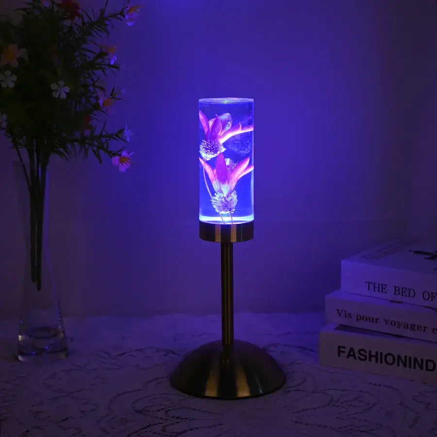 Brass Flower Desk Lamp