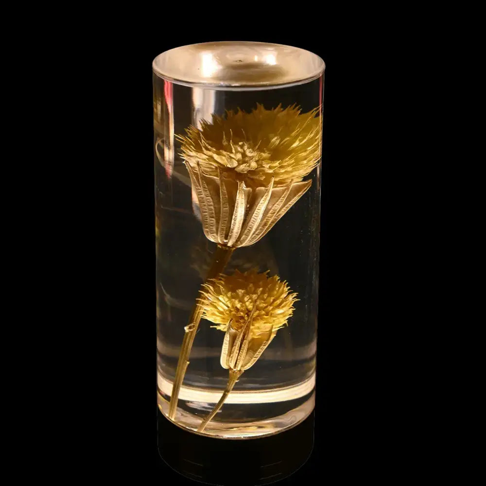 Brass Flower Desk Lamp