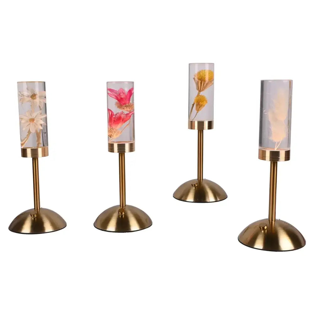 Brass Flower Desk Lamp