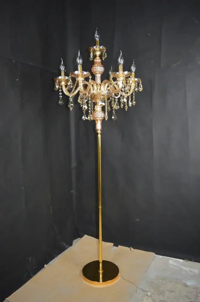 Chrome Crystal Floor Lamp