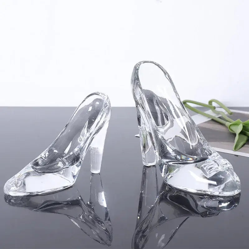 Glass High-Heeled Figurine