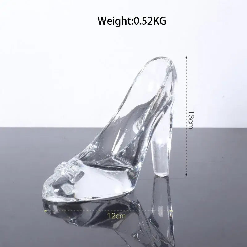 Glass High-Heeled Figurine