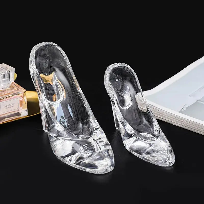 Glass High-Heeled Figurine