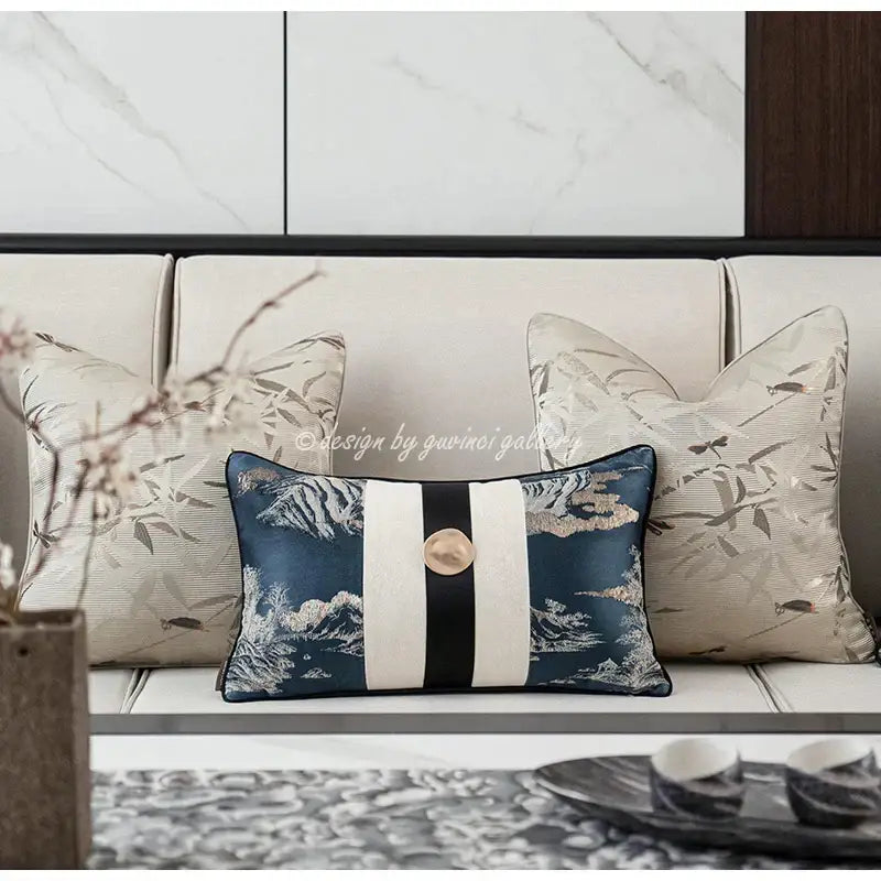 Cream Embroidered Cushion 50cm Cover