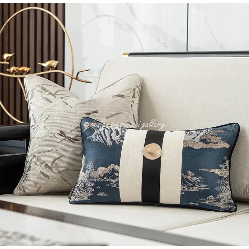Cream Embroidered Cushion 50cm Cover