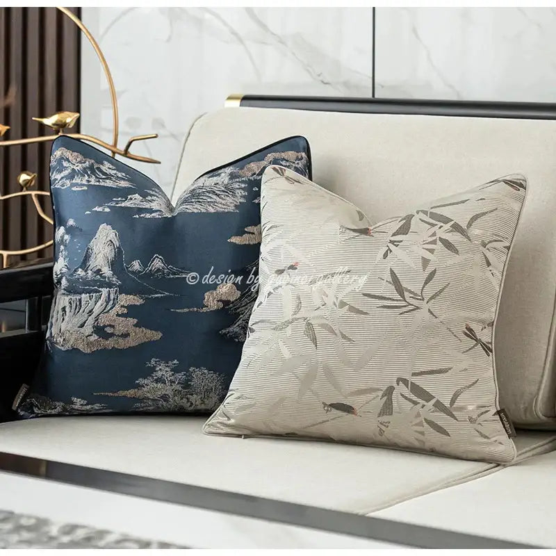 Cream Embroidered Cushion 50cm Cover
