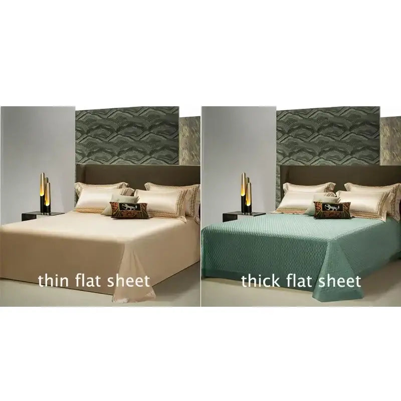 Teal Egyptian Cotton Bedding Set