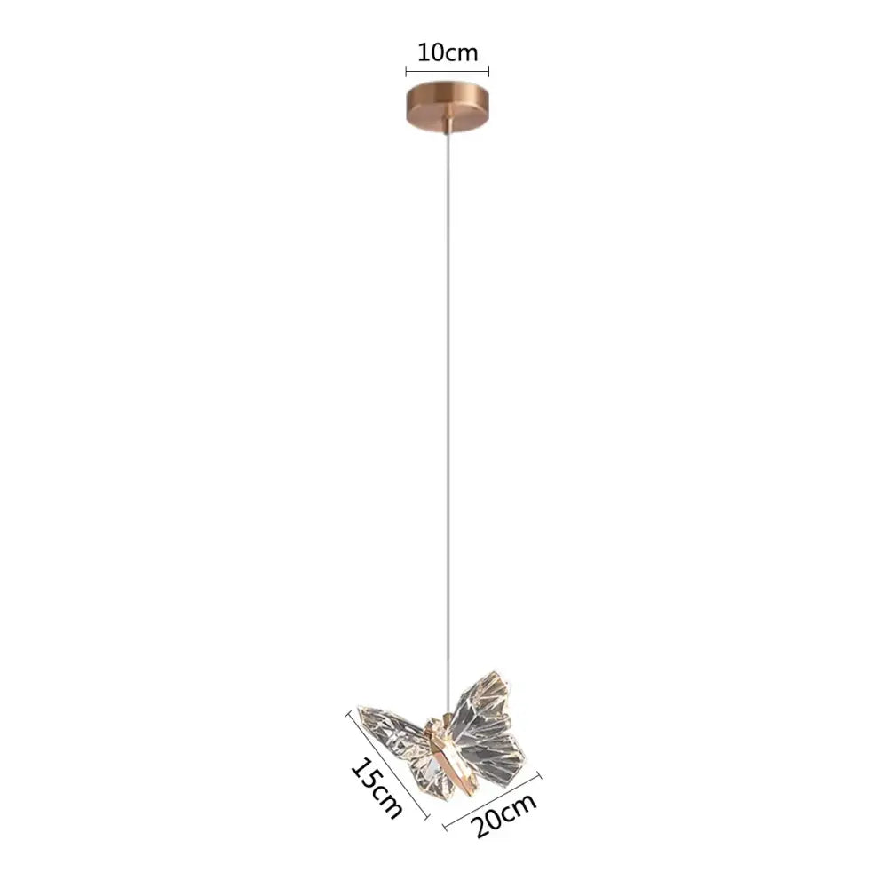 Crystal Butterfly Pendant Lamp