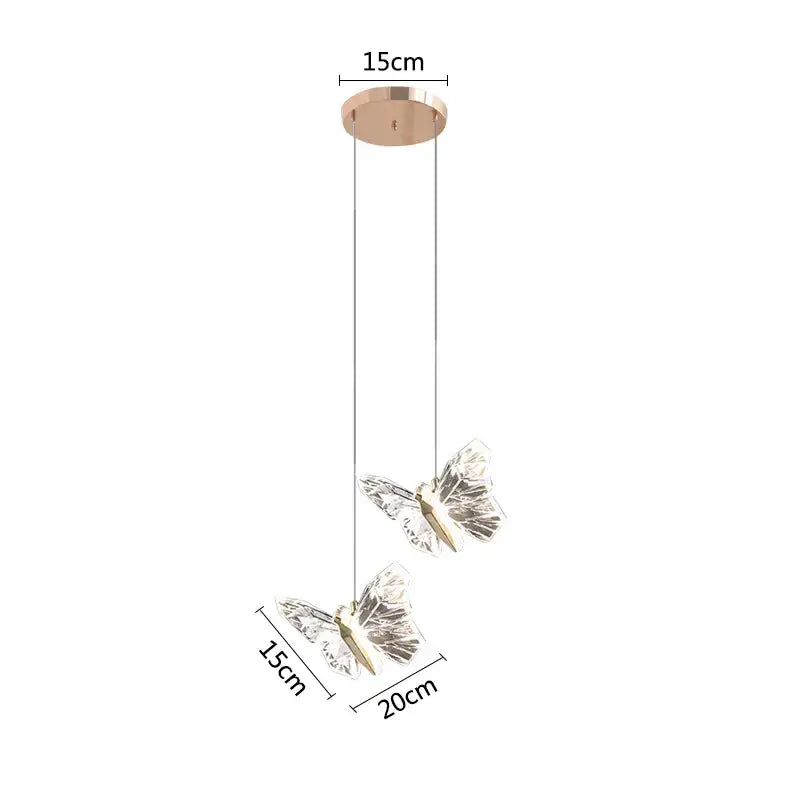 Crystal Butterfly Pendant Lamp