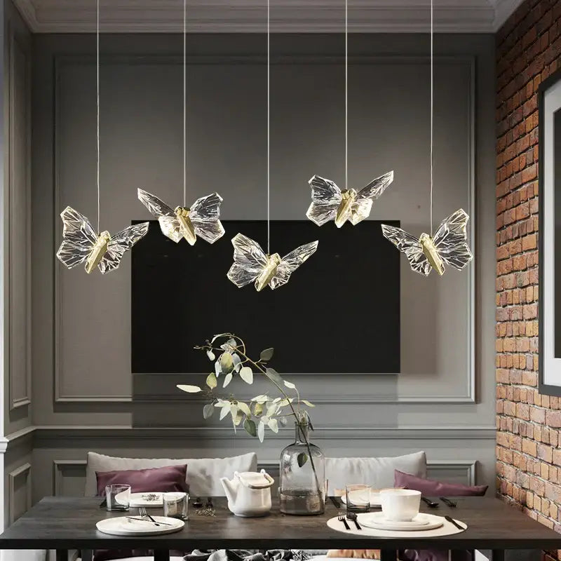Crystal Butterfly Pendant Lamp