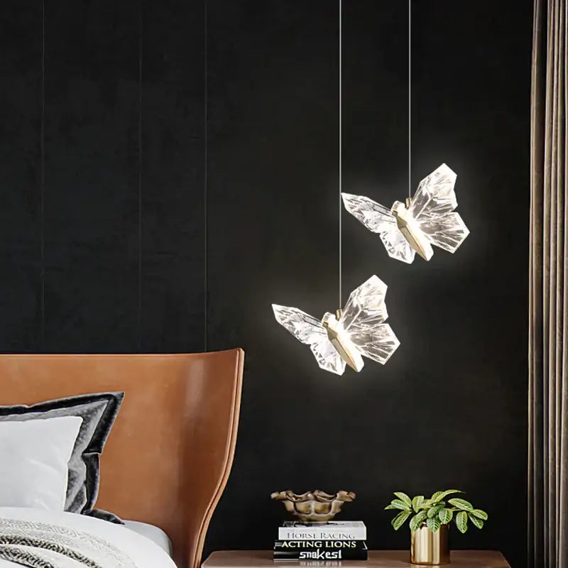 Crystal Butterfly Pendant Lamp
