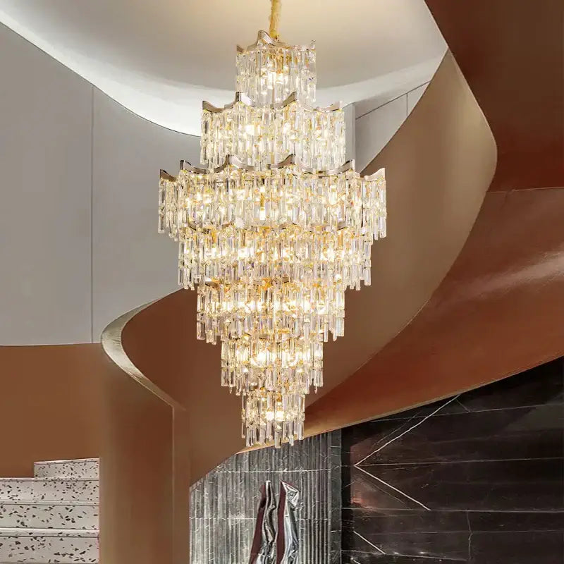 Gold Multi-Tier Crystal Light