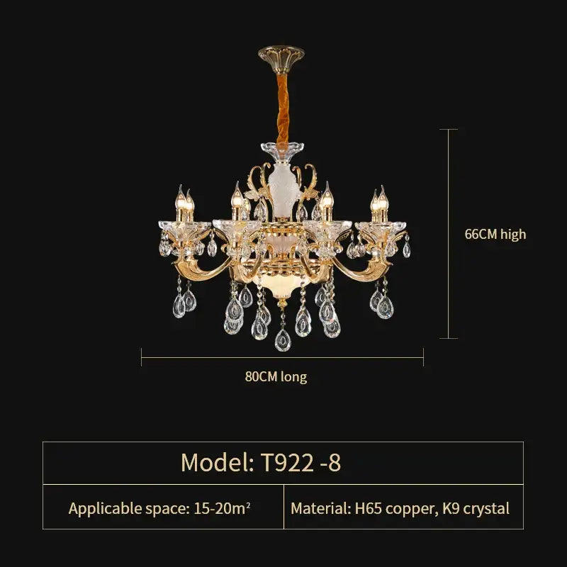 Gold Tiered Crystal Chandelier Up To 51 Heads