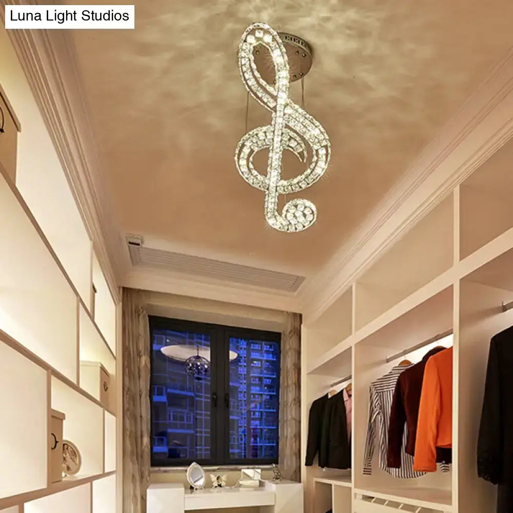 Crystal Note Pendant Light