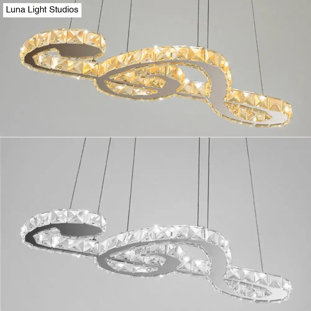 Crystal Note Pendant Light
