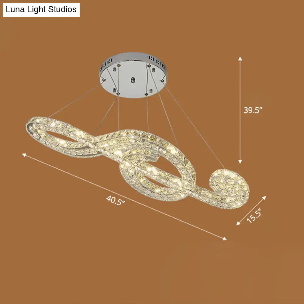 Crystal Note Pendant Light